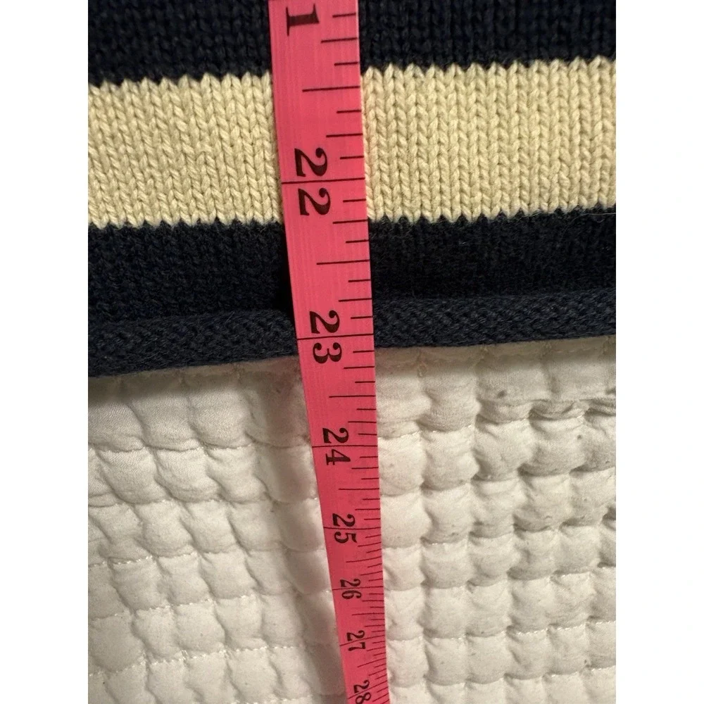 Gander Mountain Women's 100%‎ Cotton Sweater, Large, Blue and Cream Striped
